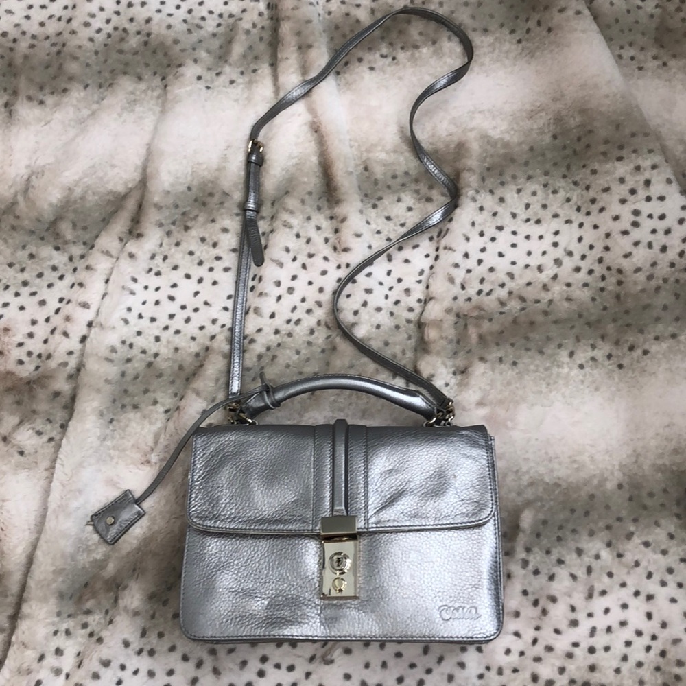 NEW silver leather purse by TreVero